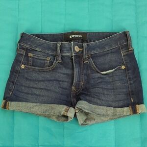 Express Shortie Relaxed Low Rise Shorts